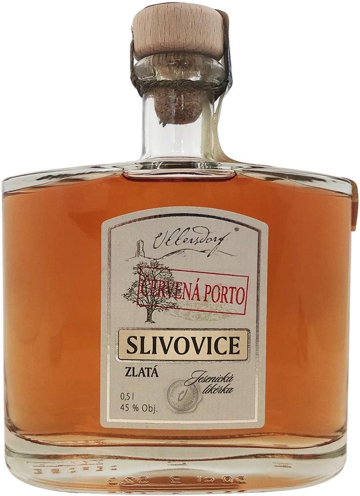 Ullersdorf Zlatá slivovice PORTO 0,5 l 45 %