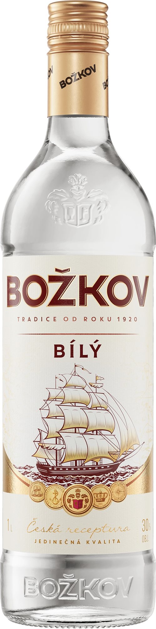 Božkov Bílý 1l 30%