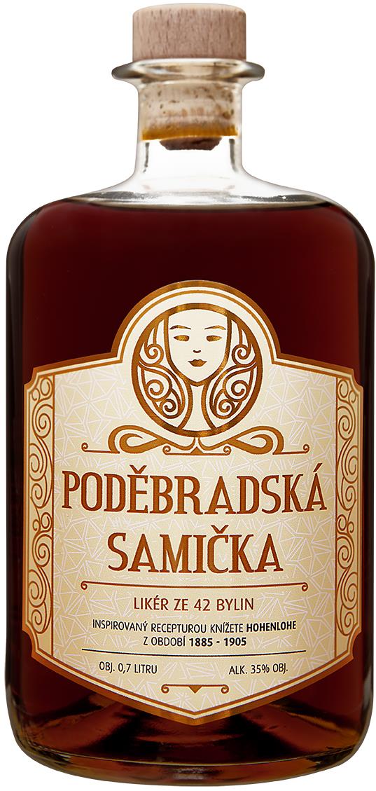 Poděbradská samička 0,7 l 35 %