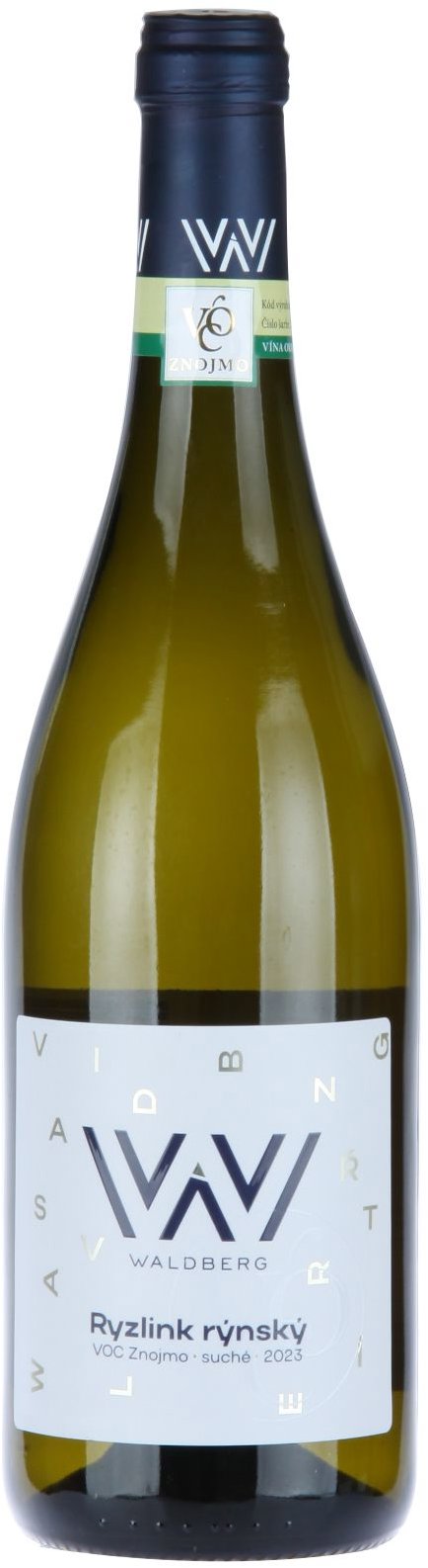 WALDBERG Ryzlink rýnský - U Hájku 2023 VOC, 0,75 l, 13 % vol.