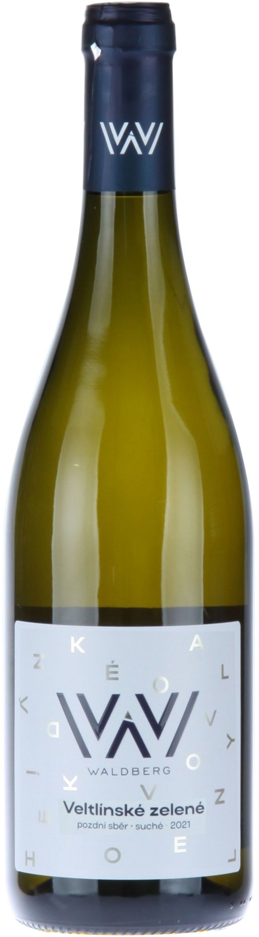 WALDBERG Veltlínské zelené - Šác 2021 p. s., 0,75 l, 13 % vol.
