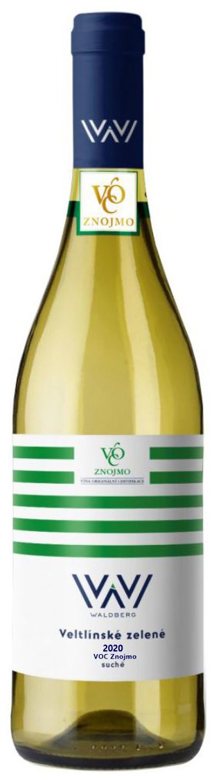 WALDBERG Veltlínské zelené - U sv. Urbana 2020 VOC, 0,75 l, 12 % vol.