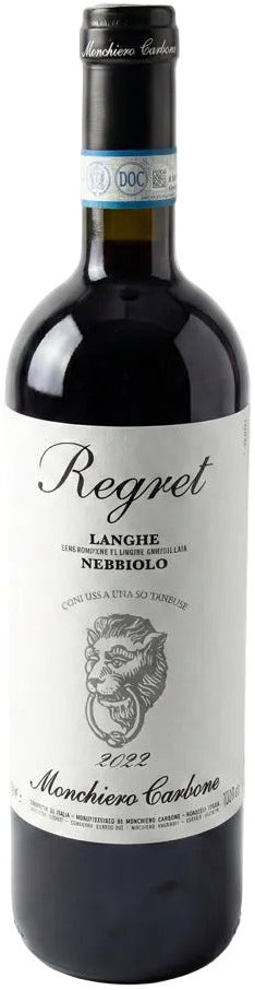 Monchiero Carbone Regret Nebbio llanghe DOC 0,75 l, 13 % vol. / 0,375 l, 13 % vol.