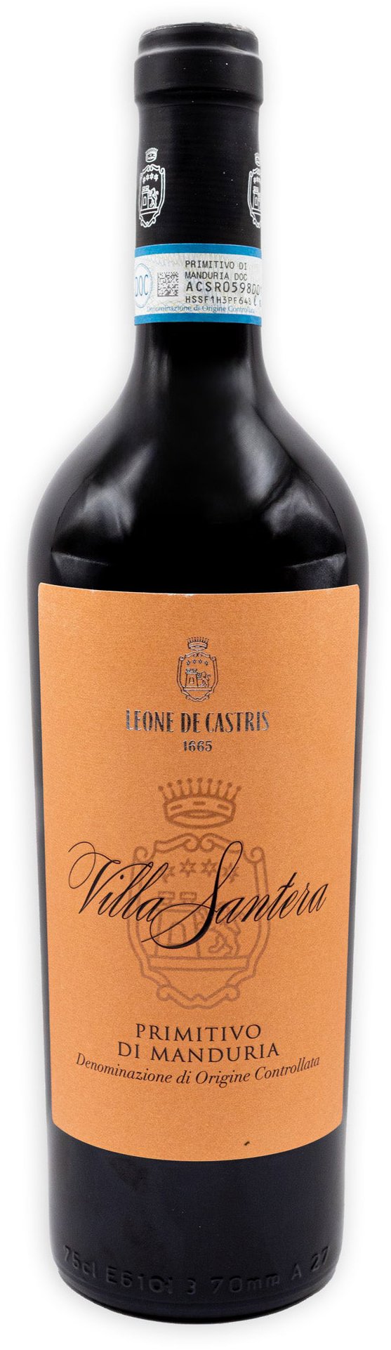 Leone de Castris Villa Santera Primitivo di Manduria DOC 0,75 l, 14,5 % vol.