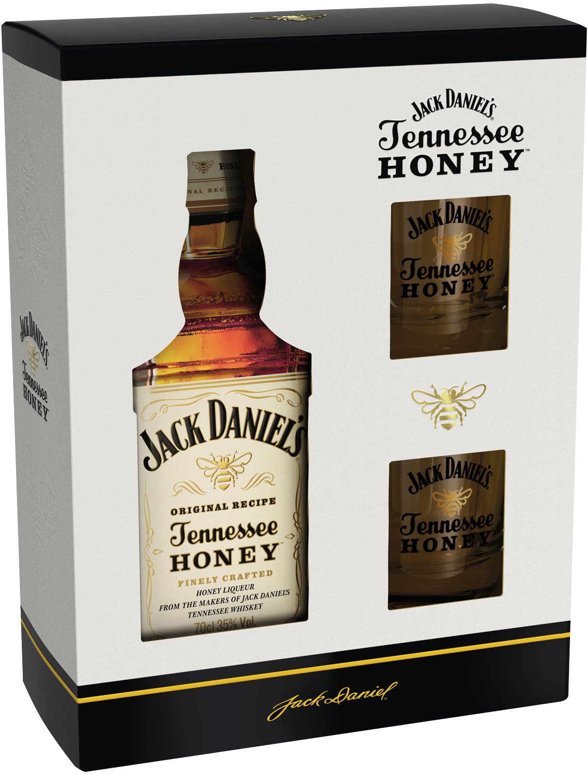 Jack Daniel's Honey 0,7l 35% + 2x sklo GB