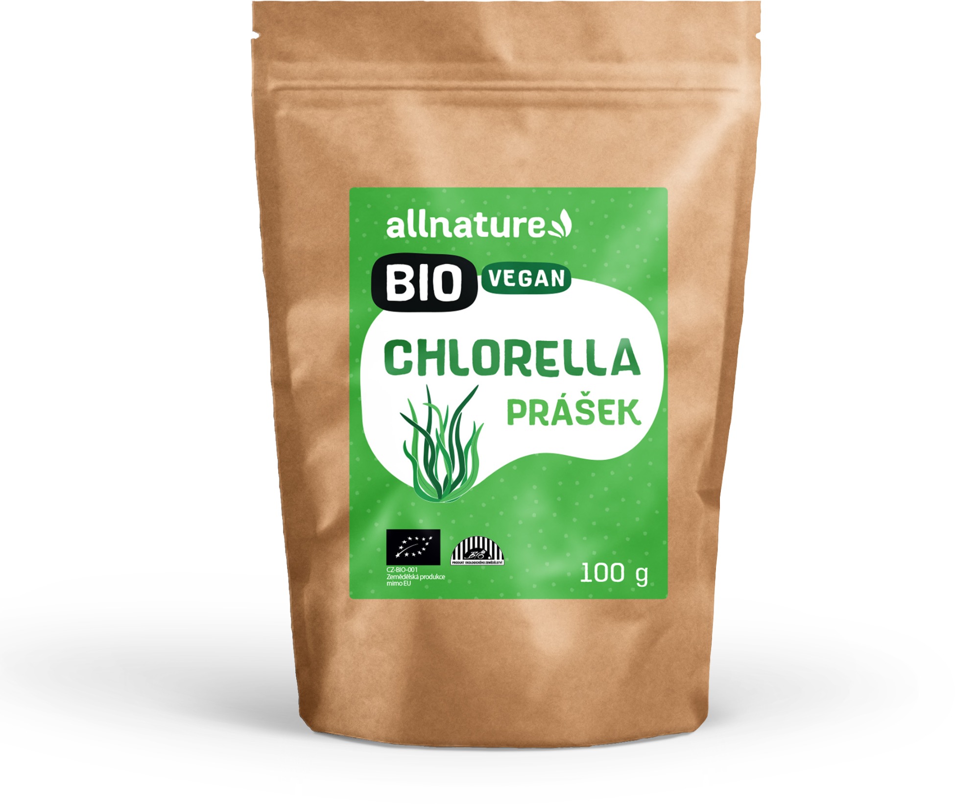 Allnature Chlorella prášek BIO 100 g