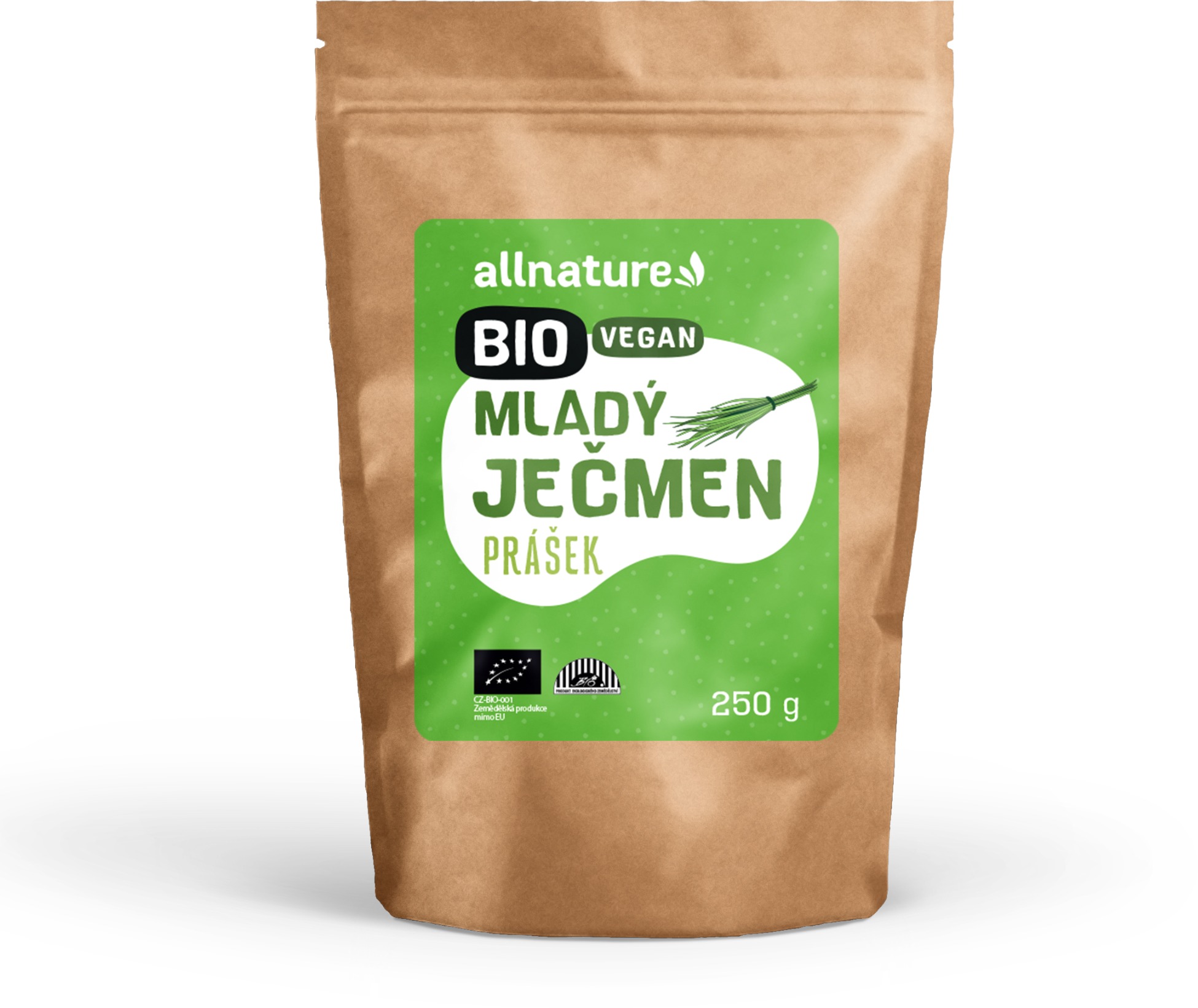 Allnature Mladý ječmen prášek BIO 250 g