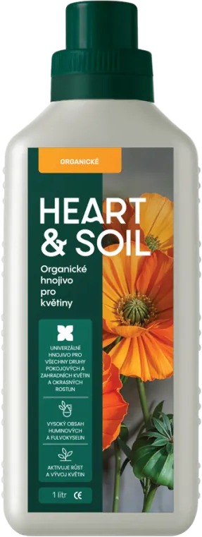 HEART&SOIL Organické hnojivo pro květiny 1 l