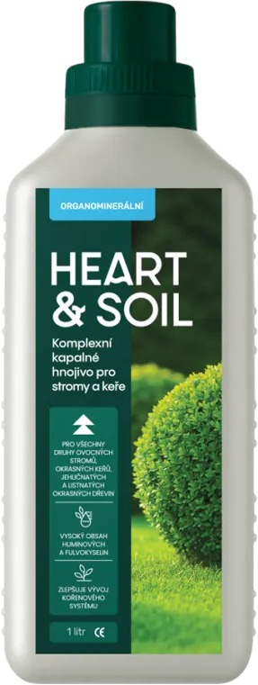 HEART&SOIL Komplexní kapalné hnojivo pro stromy a keře 1 l