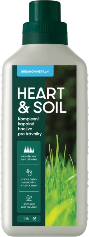 HEART&SOIL Komplexní kapalné hnojivo pro trávníky 1 l