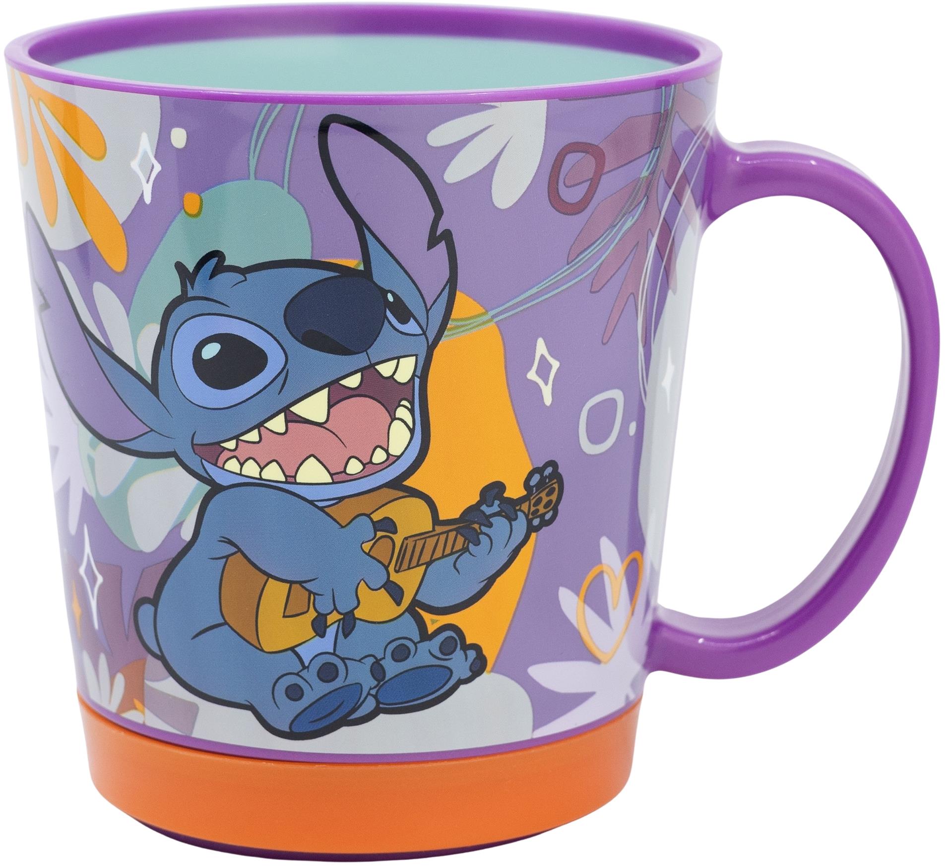 Alum Bezpečný plastový hrnek 410 ml - Stitch Aloha