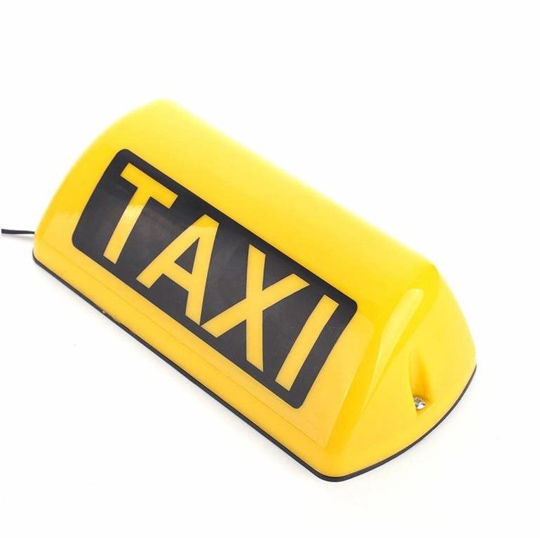 Alum Taxi světlo na střechu auta s magnetem, 12V - 29 × 12,5 × 10,5 cm