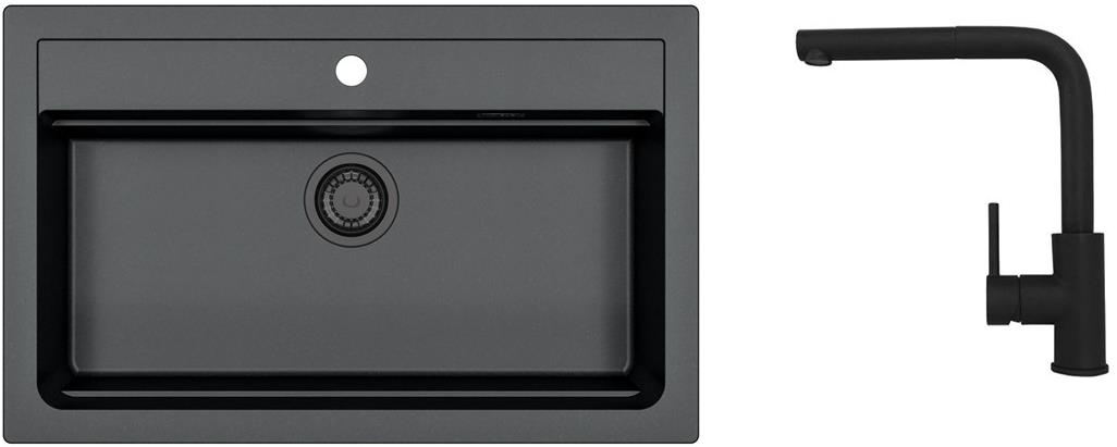 Alveus Atrox 40 91 + baterie Zeos-P black HU Black Addition