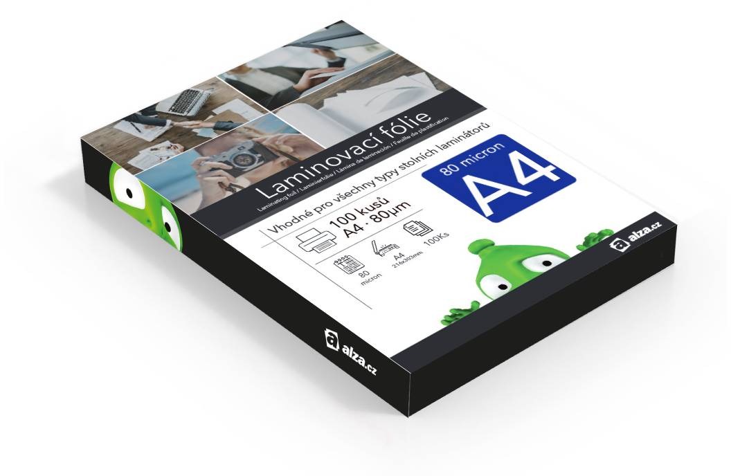 Laminátor Alza A4/250 lesklé - balení 100 ks