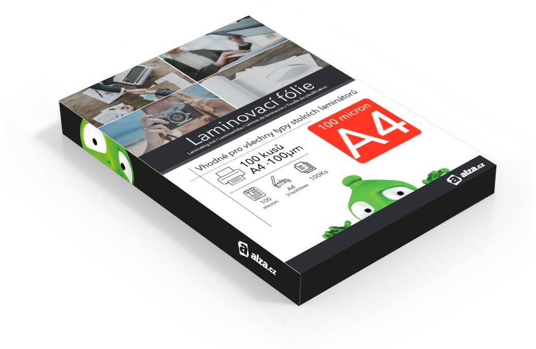 Laminátor Alza A4/250 lesklé - balení 100 ks