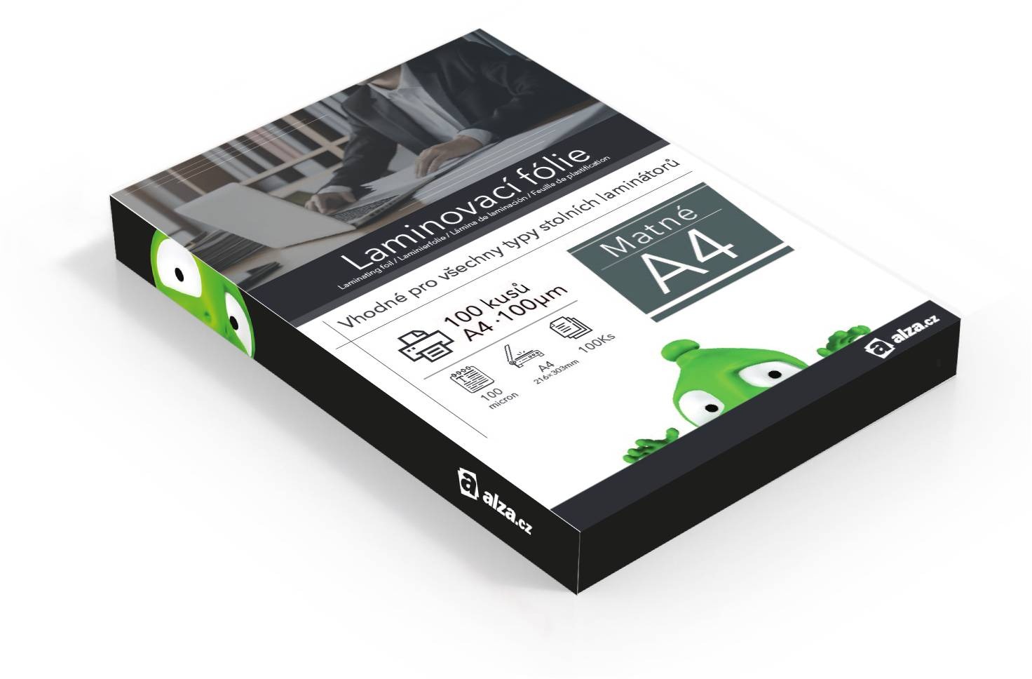 Alza A4/200 matné laminovací fólie - balení 100 ks