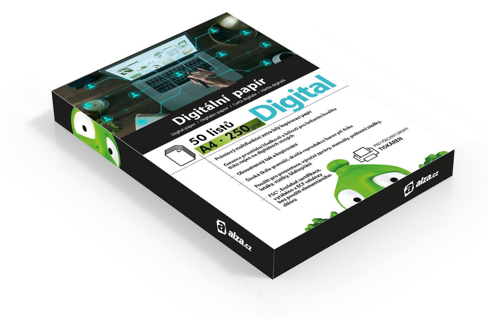 Alza Digital A4 250g - kvalitní tiskárna pro vaše domácí potřebě