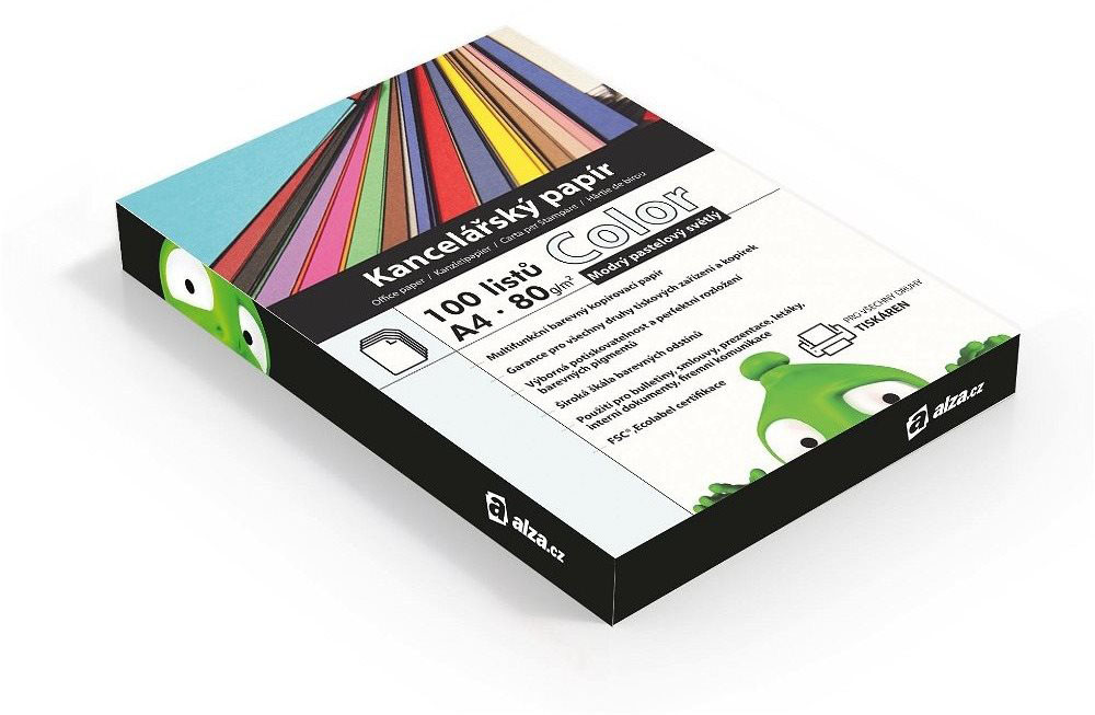 Alza Color A4 modrý pastelový světlý