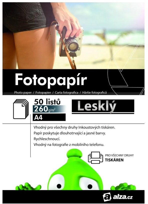 Alza Fotopapír A4 260g lesklý