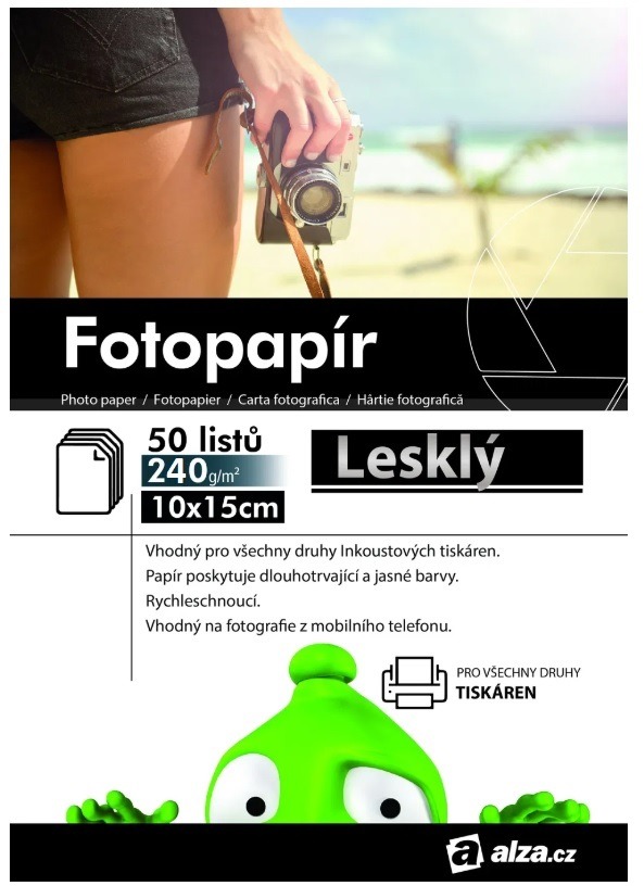 Fotopapír 10x15 cm 240 g/m² lesklý