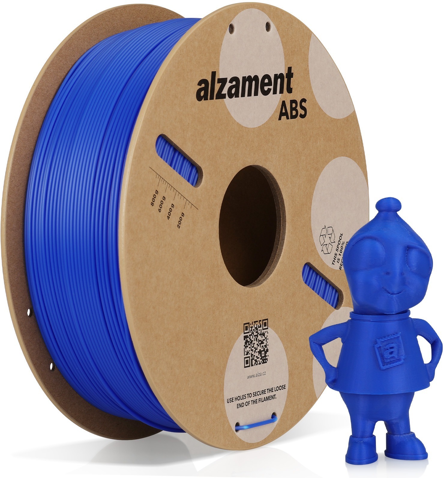 Alzament ABS 1 kg Blue - kvalitní filament pro 3D tisk