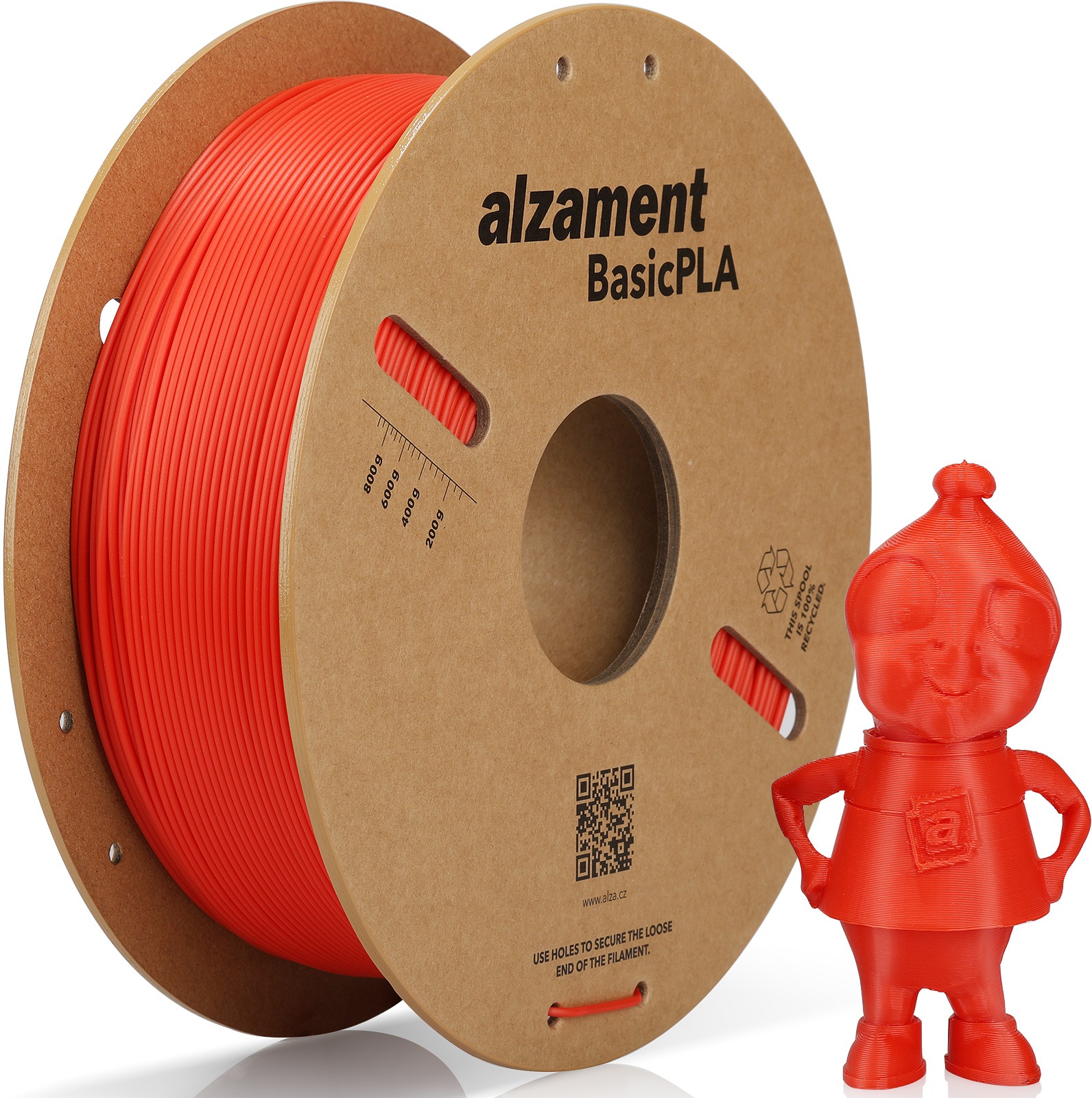 Alzament PLA Basic 1kg Red filament pro 3D tisk