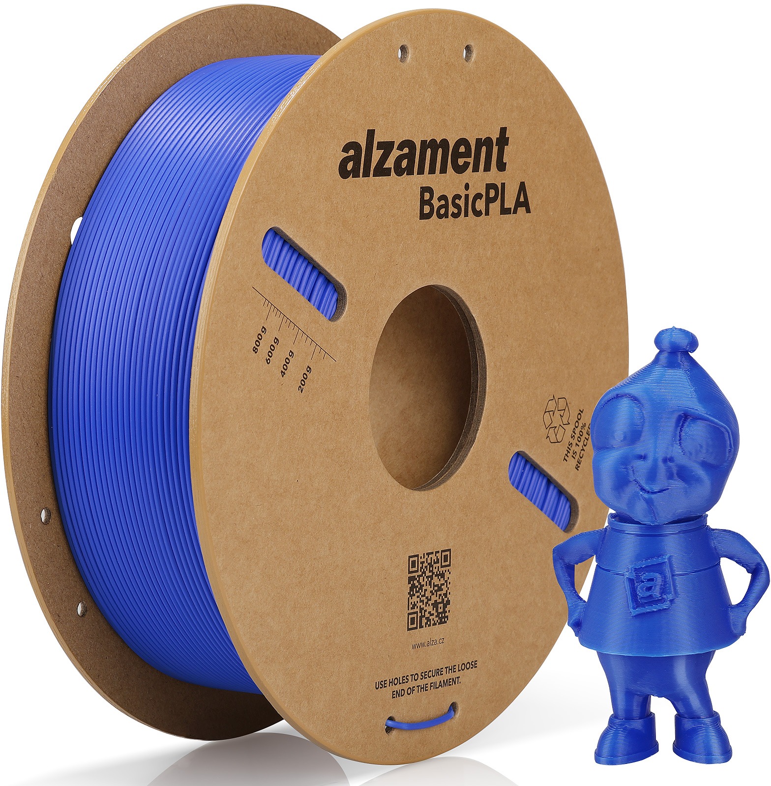 Alzament PLA Basic 1kg Blue - 3D tisková filament