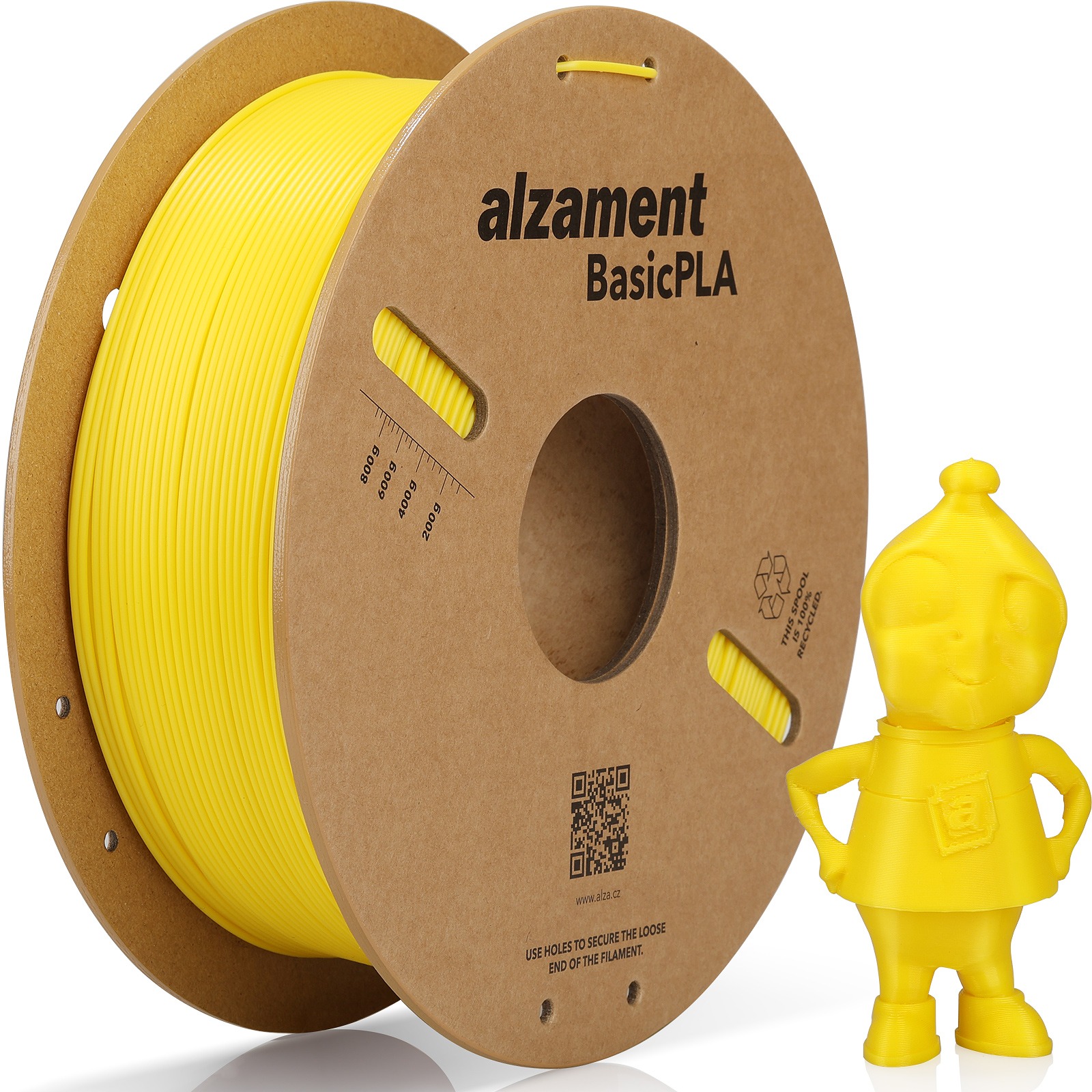 Alzament PLA Basic 1kg Yellow - 3D tisková filament