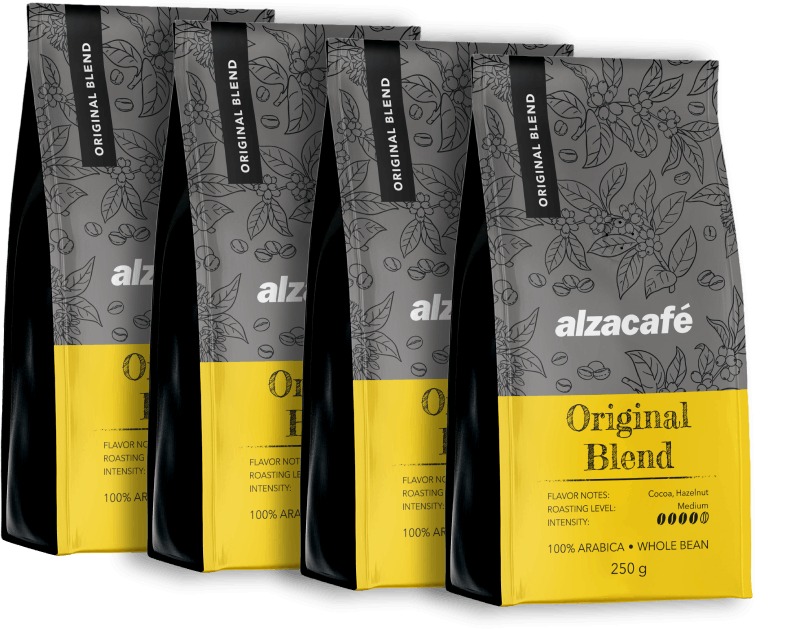 AlzaCafé, zrnková, 4x250g
