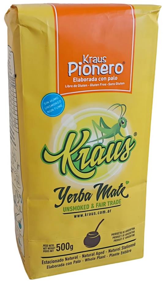 Yerba Maté Kraus Pionero Suave - 500 g