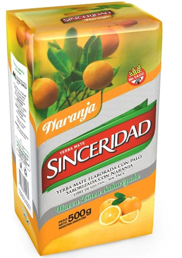 Yerba Maté Sinceridad Naranja - 500 g