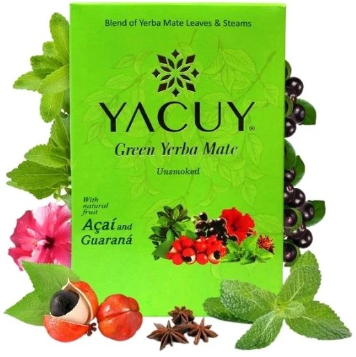 Yerba Maté Yacuy Acai and Guarana - box - 500 g