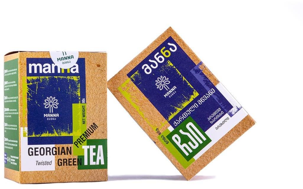 Manna gruzínský Zelený čaj Premium sypaný 70g