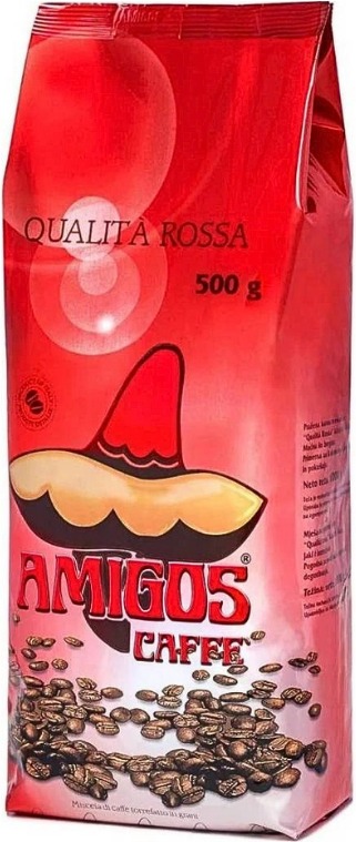 Amigos Caffe Qualitá Rossa, zrnková, 500g