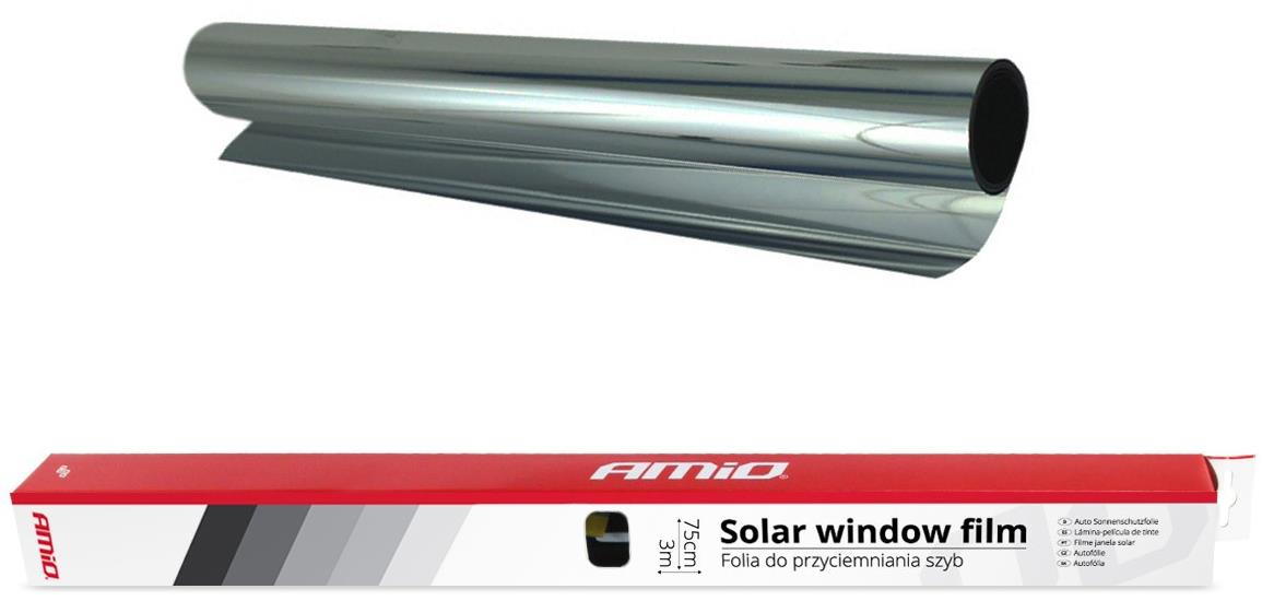 AMIO Stmívací fólie na okna Dark Silver 0,75x3m (15%)