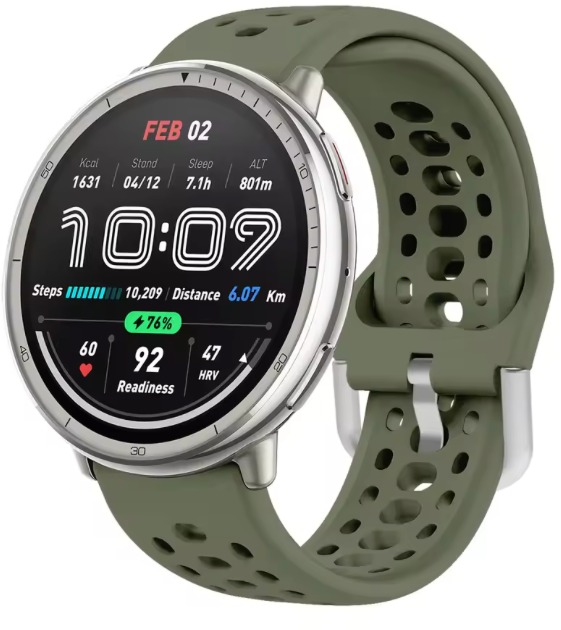 Amazfit silikonový pro Active 2 šedozelený