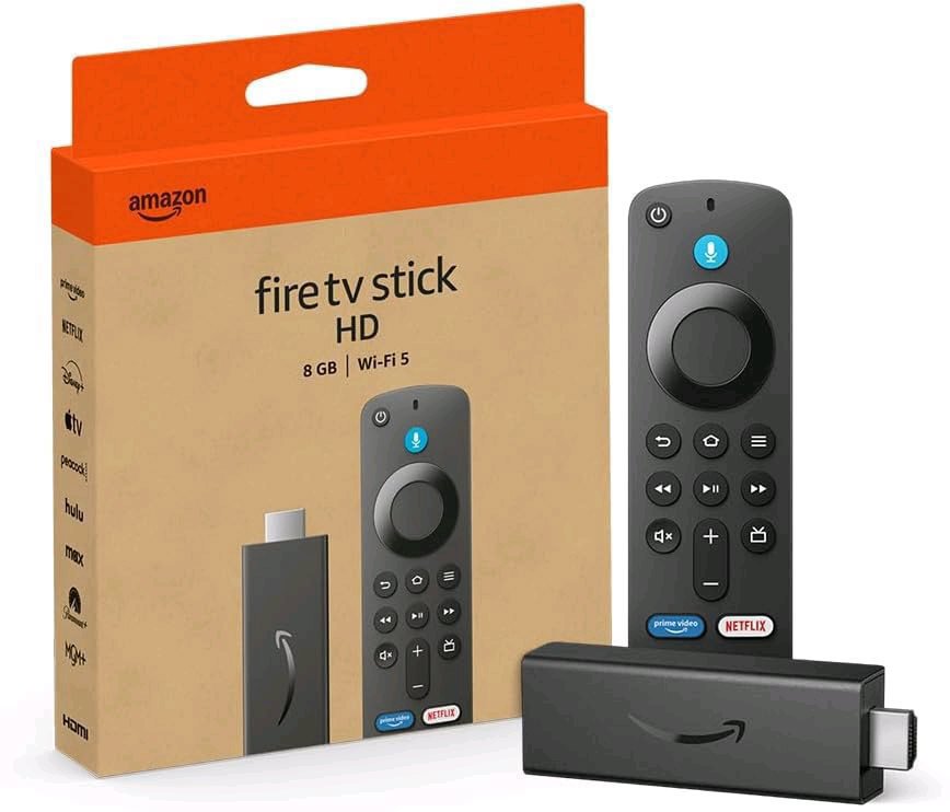 Amazon Fire TV Stick HD (2024) - neobsahuje napájecí adaptér