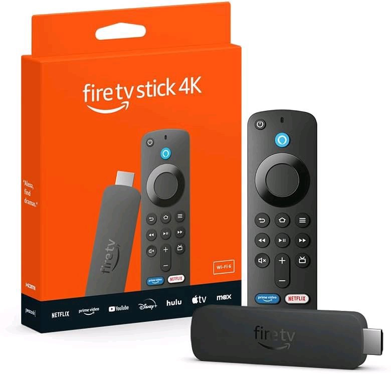 Amazon Fire TV Stick 4K (2024) - neobsahuje napájecí adaptér