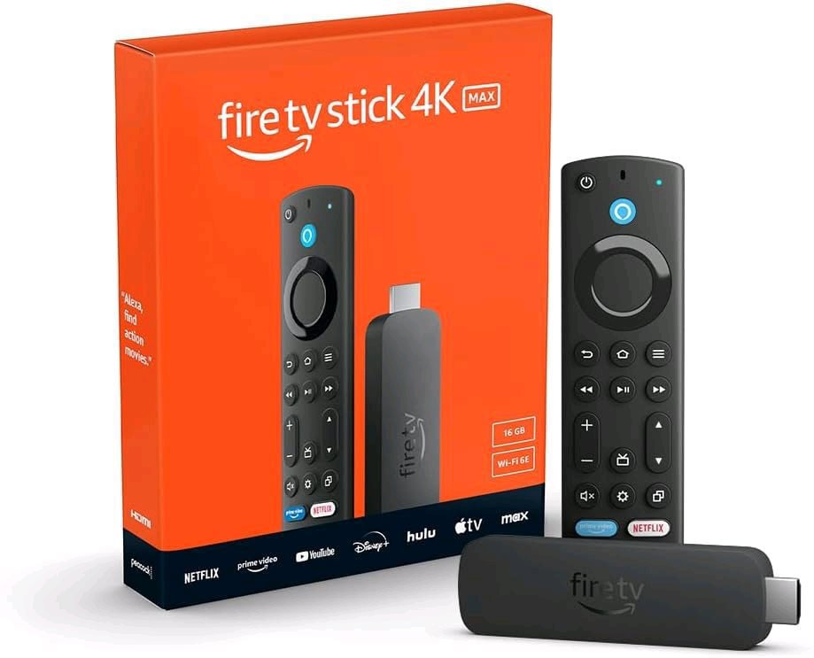 Amazon Fire TV Stick 4K MAX (2023) - neobsahuje napájecí adaptér