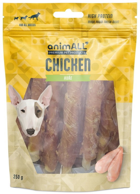 animALL Buvolí tyčka obalená kuřecím masem 250 g
