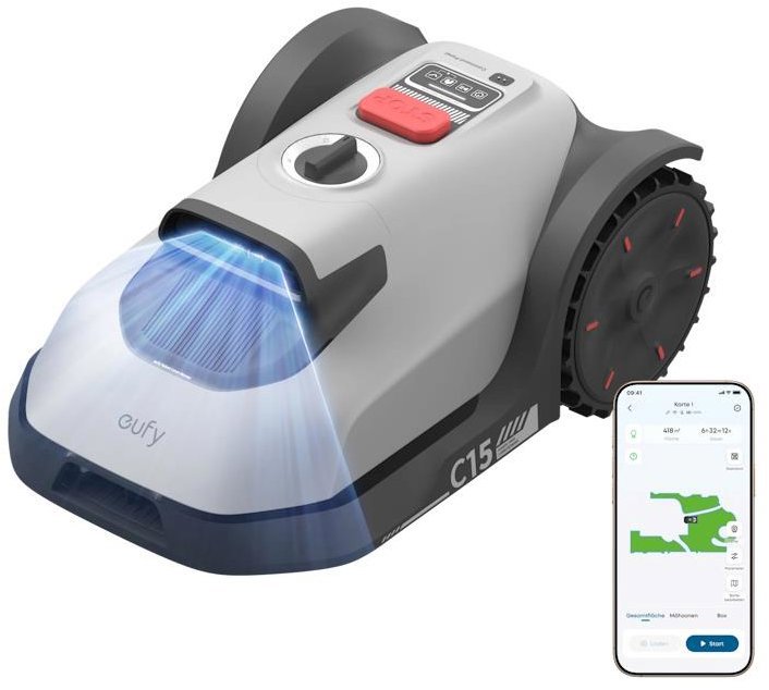 ANKER Eufy Robotická sekačka na trávu C15 šedá
