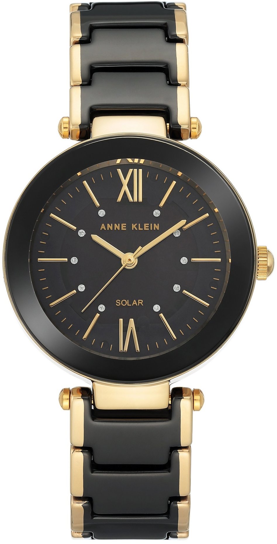 Anne Klein dámské hodinky kulaté AK/3844BKGB