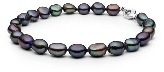 ANNA PERLY Exkluzivní dámský náramek z multicolor barokních perel (Ag 925/1000; 9 g)