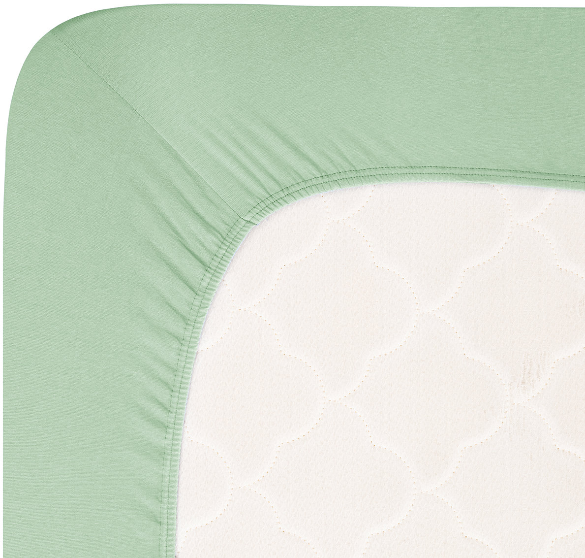 Andrea Simone Prostěradlo Jersey Lycra boxspring 200 × 200 cm, granite green