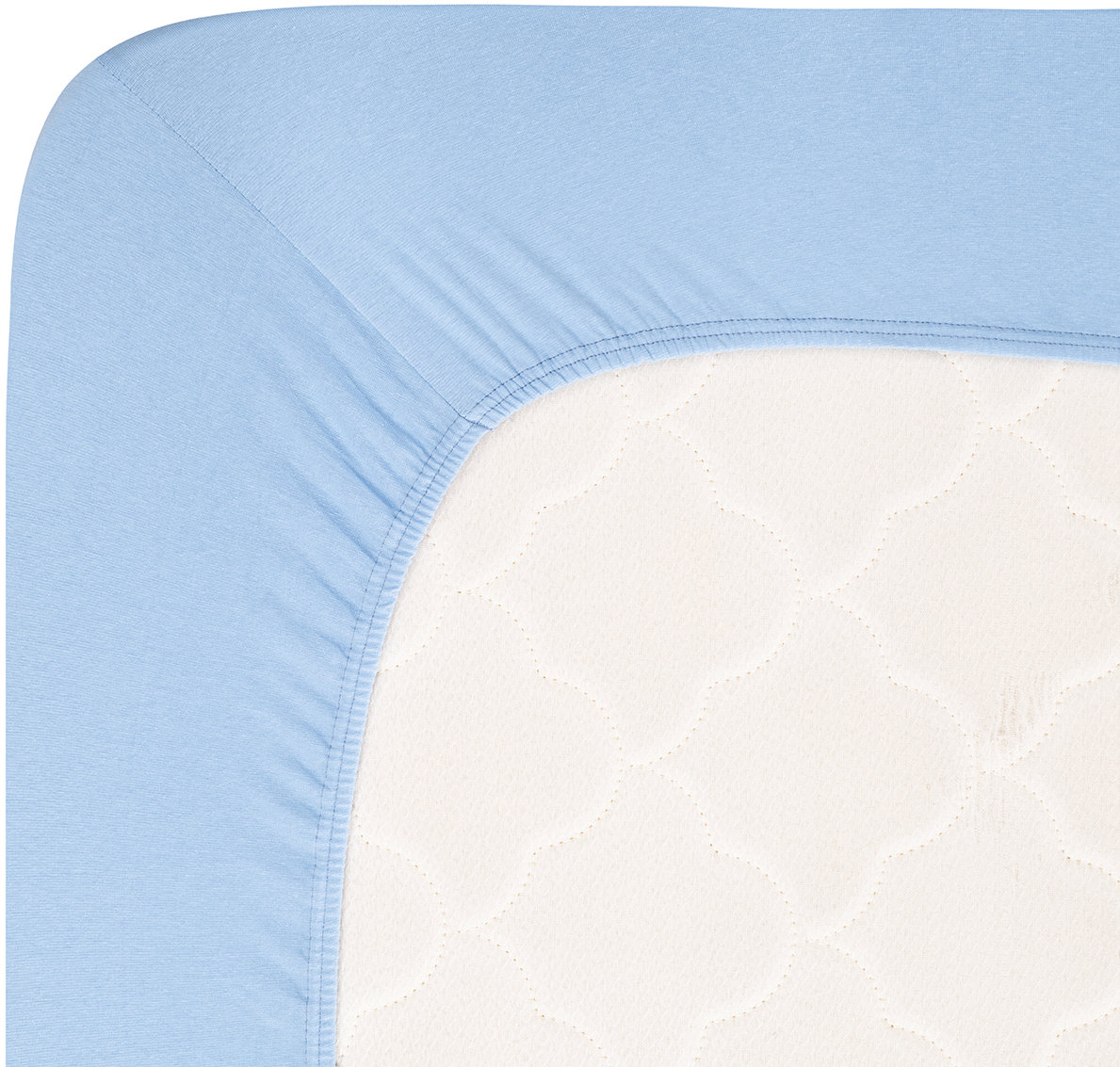 Andrea Simone Prostěradlo Jersey Lycra boxspring 180 × 200 cm, modré