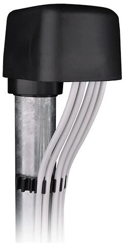 OEM Stožárová krytka plastová na stožár 48 A 60 mm pro kabely