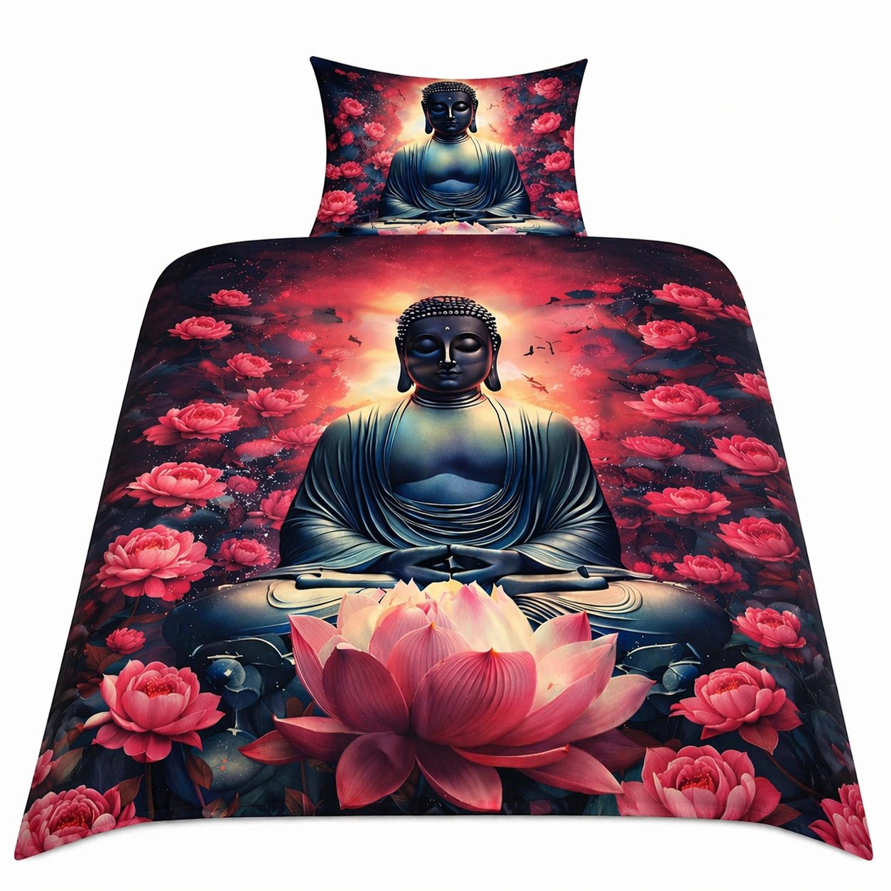 AO Consulting 2-dílné ložní povlečení - Buddha & magnólie