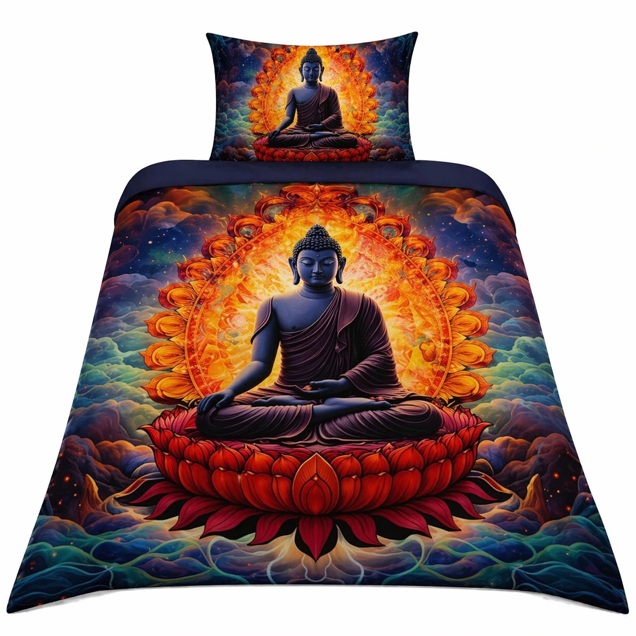 AO Consulting 2-dílné ložní povlečení - Budha v meditaci barev