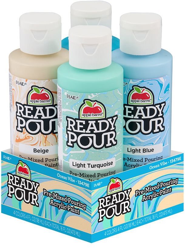 Apple Barrel Ready Pour set Ocean vibe pro pouring, 4 × 118 ml