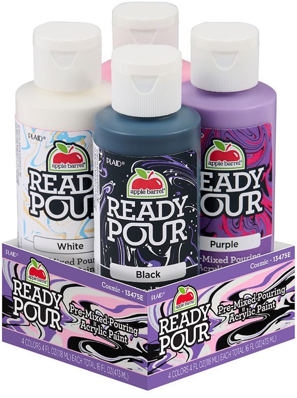 Apple Barrel Ready Pour set Cosmic pro pouring, 4 × 118 ml